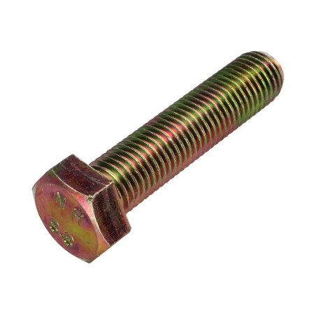 1 x Vis métaux Tête hexagonale TH M16X80 Classe 8.8 Bichromaté