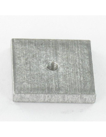 Ecrou carré M4 24X24X4 Aluminium