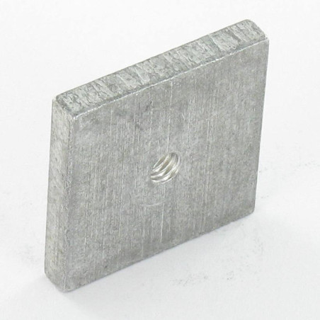 1 x Ecrou carré M4 24X24X4 Aluminium