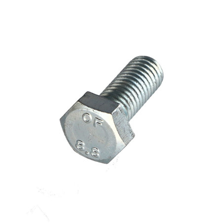 1 x Vis métaux Tête hexagonale TH M8X14 Classe 8.8 Acier zingué