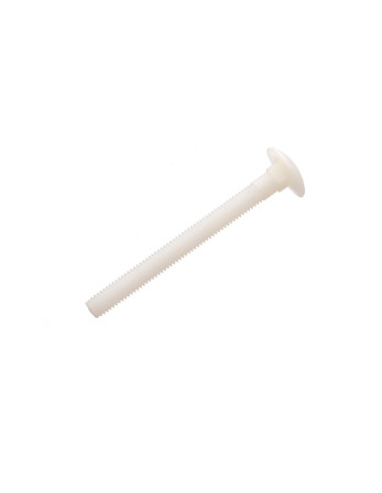 Vis métaux tête ronde collet carré M8X70 nylon naturel