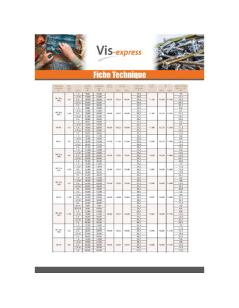 Filet rapporté M12X18 Pas fin Pas de 150 Inox