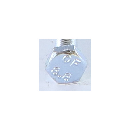 1 x Vis métaux Tête hexagonale TH M8X90 Classe 8.8 Acier zingué