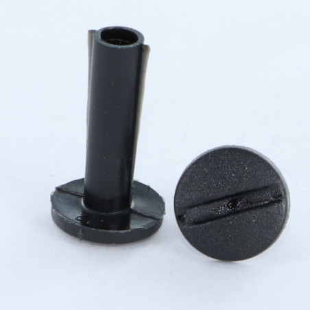1 x Vis relieur M4X10 Diamètre Tube 5 nylon noir 2 pièces Mâle femelle
