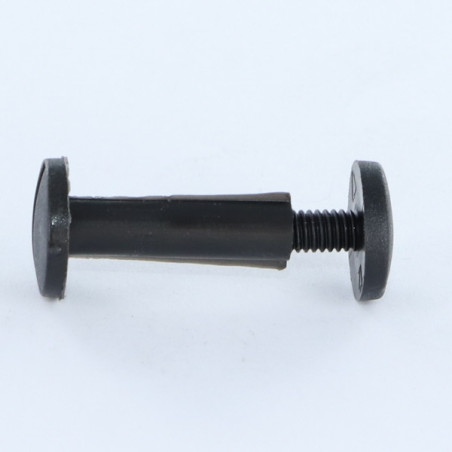 1 x Vis relieur M6X12 Diamètre Tube 8 nylon noir 2 pièces Mâle femelle
