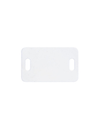 PLAQUE D'IDENTIFICATION nylon blanc 26.4X16.2