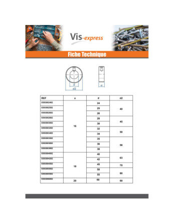 Anneau Avec 1 Vis Sans tête six pans creux (sthc) Diamètre Intérieur 32 Acier zingué