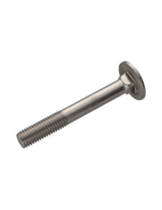 Vis métaux tête ronde collet carré Inox A4 M8X70 Filetage... 2
