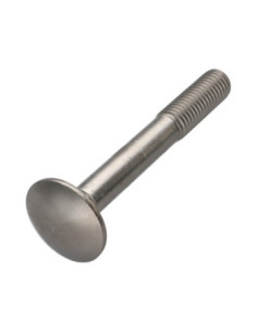 Vis métaux tête ronde collet carré Inox A4 M8X80 Filetage...