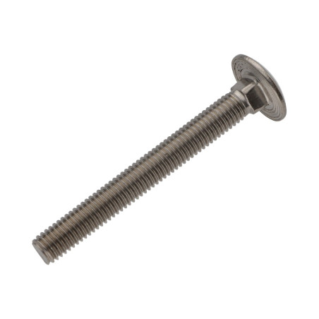 1 x TRCC JAPY tête ronde collet carré Inox A4 M8X70 Filetage total