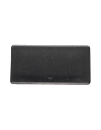 Bouchon rectangle pour tube 80X40 épaisseur tole du tube 1 à 3 Polyethylène noir