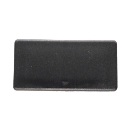 1 x Bouchon rectangle pour tube 80X40 épaisseur tole du tube 1 à 3 Polyethylène noir