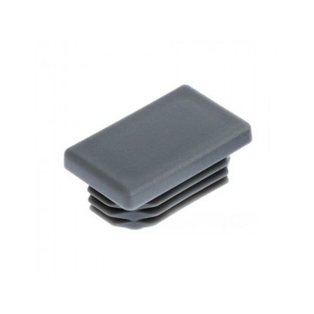 1 x Bouchon rectangle pour tube 75X50 épaisseur tole du tube 2 à 4 Polyethylène noir
