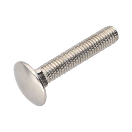 1 x TRCC JAPY tête ronde collet carré Inox A4 M10X30 Filetage total
