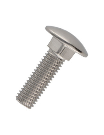 TRCC JAPY tête ronde collet carré Inox A4 M5X20 Filetage total