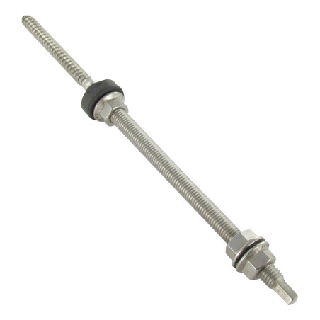 1 x Vis panneau solaire SW9 12X200 Inox A2