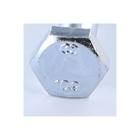 1 x Corps de boulon filetage partiel Tête hexagonale TH M6X50 Classe 10.9 Acier zingué