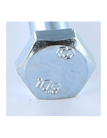 Corps de boulon filetage partiel Tête hexagonale TH M30X180 Classe 10.9 Acier zingué