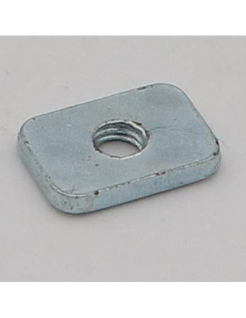 Platine Rectangulaire M6 20X14X3 Acier zingué