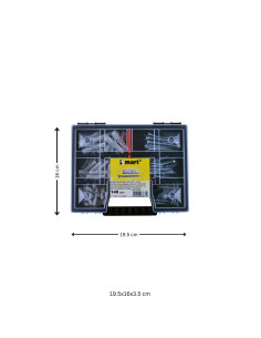 Assortiment de 140 Cheville Avec Vis 2