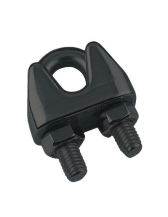 Serre cable étrier Inox A4 Noir Pour Câble De Diamètre 3