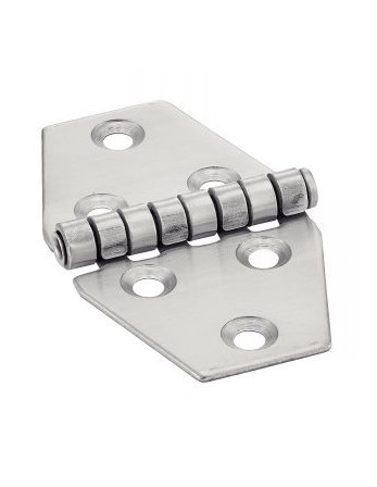 Charnière Type D 6 trous Inox A2 70X40