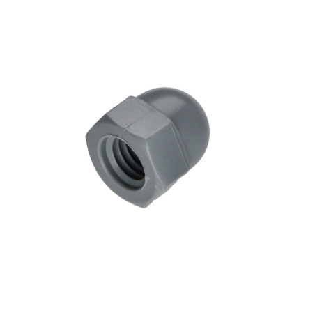 1 x Ecrou borgne Nylon Gris Clair M8