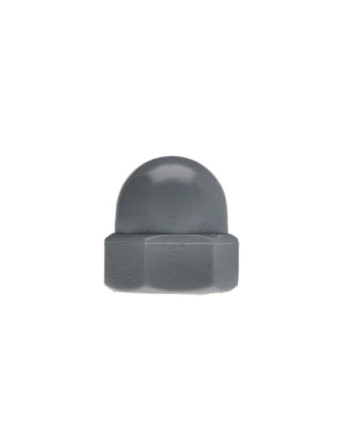 Ecrou borgne Nylon Gris Clair M8