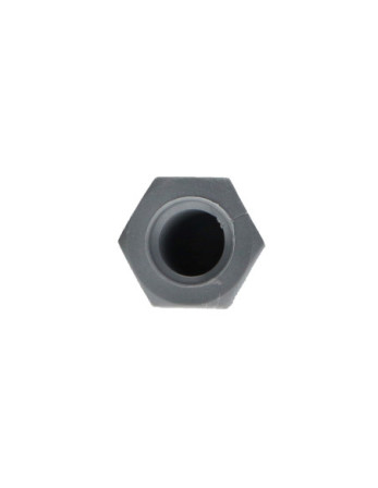 Ecrou borgne Nylon Gris Clair M8