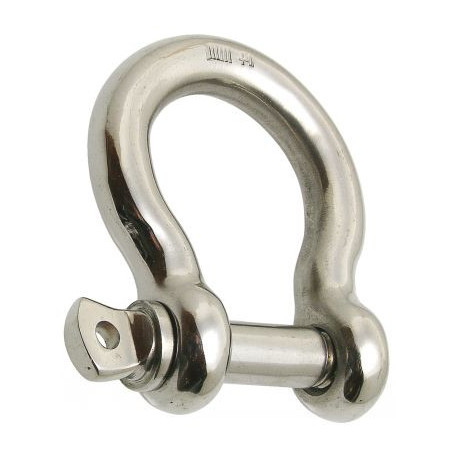 1 x Manille LYRE Forgée Inox A4 Diamètre 8