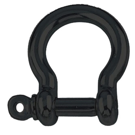 1 x Manille LYRE Forgée Inox A4 Noir Diamètre 5