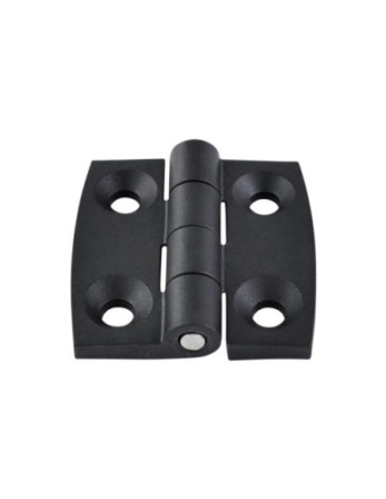 Charnière Carrée 60X60 nylon noir