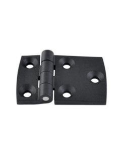 Charnière ASYMETRIQUE 75X50 nylon noir