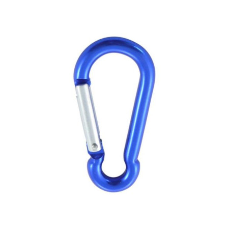 1 x Mousqueton POMPIER 8X80 Bleu Aluminium