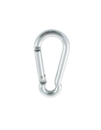 Mousqueton POMPIER 8X80 ARGENT Aluminium