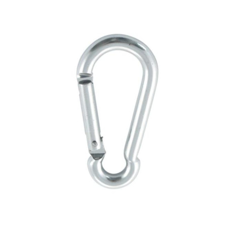 1 x Mousqueton POMPIER 8X80 ARGENT Aluminium