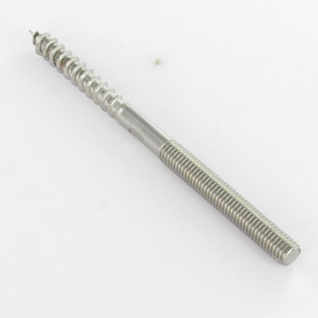 1 x Patte à vis bois et Métaux Inox A2 10X80
