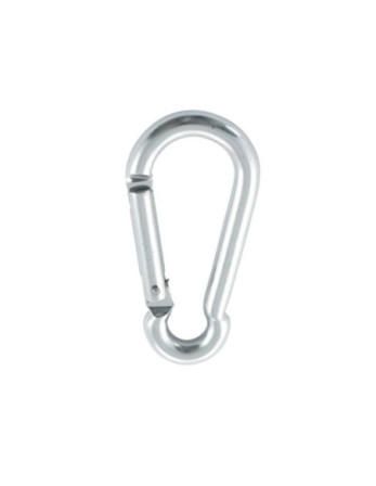 Mousqueton POMPIER 5X50 ARGENT Aluminium