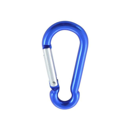 1 x Mousqueton POMPIER 6X60 Bleu Aluminium