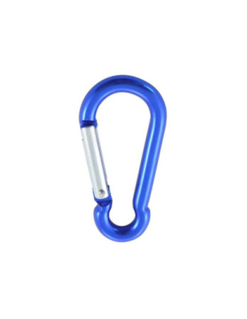 Mousqueton POMPIER 5X50 Bleu Aluminium