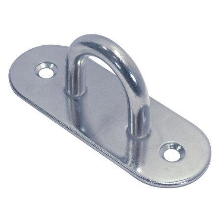 1 x Pontet à platine OVALE 80X25 Inox A2