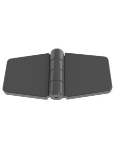 Charnière Avec Cache Vis 79X41 nylon noir