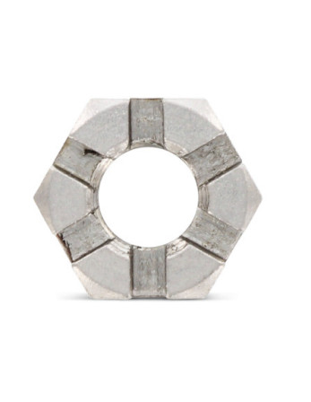 Ecrou hexagonale à CRENEAUX BAS M8 Inox A2