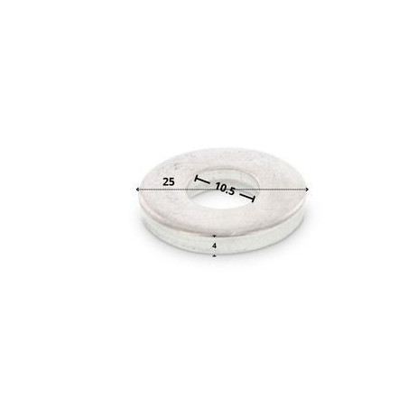 1 x Rondelle Epaisse 10.5X25X4 Inox A2