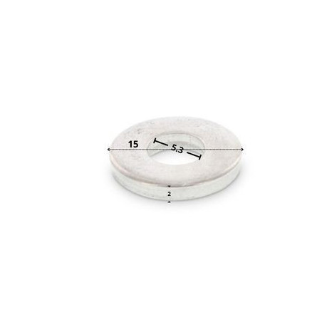 1 x Rondelle Epaisse 5.3X12X2 Inox A2