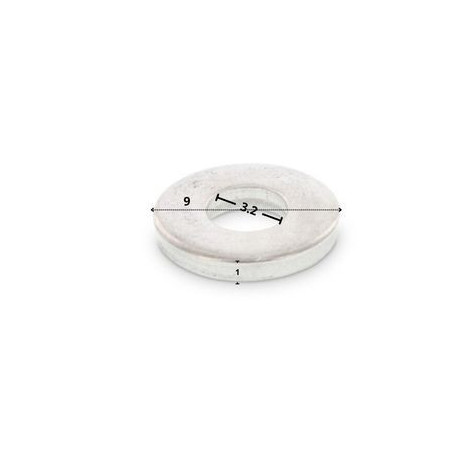 1 x Rondelle Epaisse 3.2X9X1 Inox A2