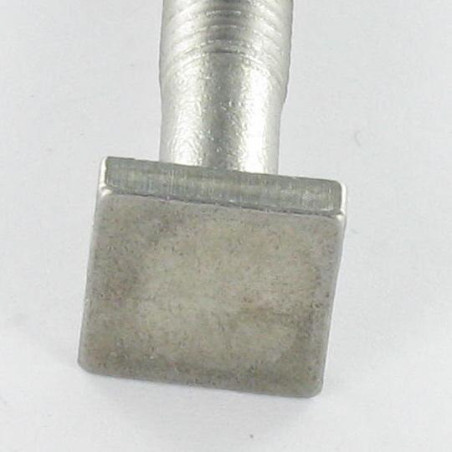 1 x Vis métaux M6X50 Tête Carrée 10X10 EP4 Inox A2