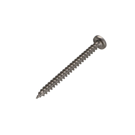 1 x VBA Vis bois agglo Inox A2 Tête ronde TR Pozi 5X60