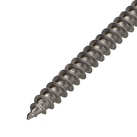 1 x VBA Vis bois agglo Inox A2 Tête ronde TR Pozi 6X60