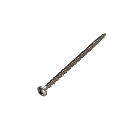 1 x VBA Vis bois agglo Inox A2 Tête ronde TR Pozi 6X100